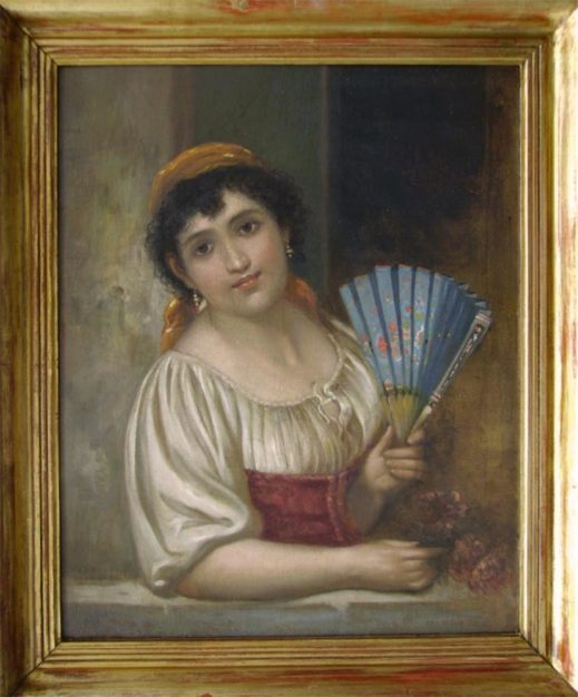 quadro del 1800 raffigurante la veneziana