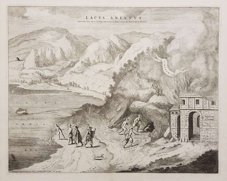 stampa antica di Pierre Mortier raffigurante il Lacus Anianus