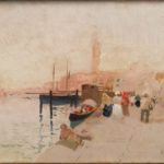 dipinto di Eduardo Dalbono raffigurante Venezia 